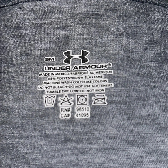 small gray Under Armour v neck tshirt - Picture 3 of 3